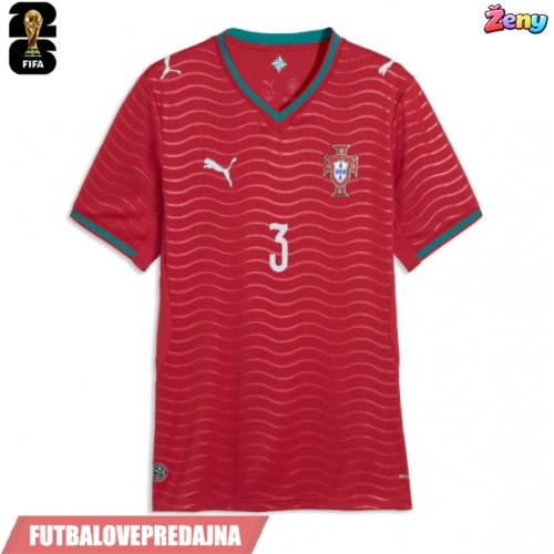 Lacne Ženy Futbalové dres Portugalsko Ruben Dias #3 MS 2026 Krátky Rukáv - Domáci